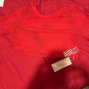 This is a see through top. It is a Large.